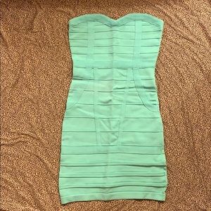Mint Green Bandage Tube Dress